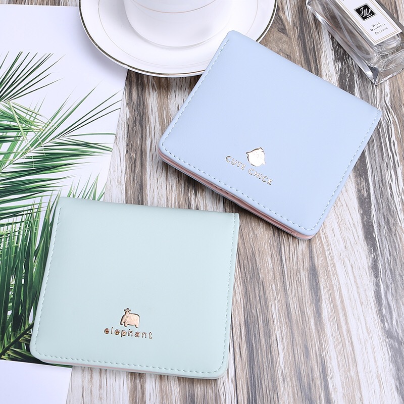 Wholesale new style wallets for women, short and thin Korean version, cute cat and chicken, women's small wallets, and student 20% off wallets Application Scenario