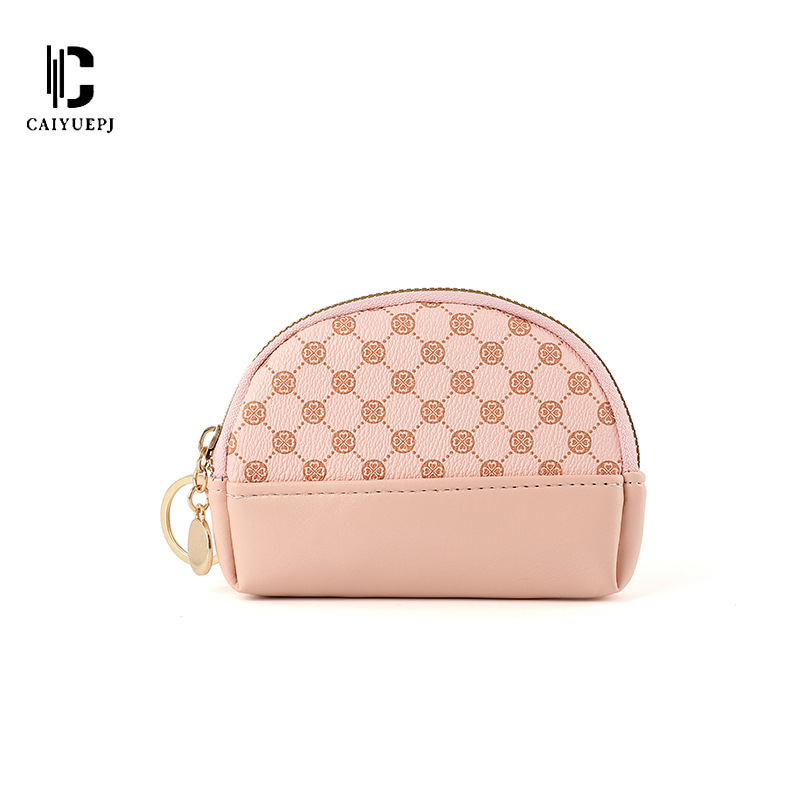 New cross-border coin purse for women, European and American zipper semi-circular small wallet, key card case, coin case, fashionable wallet Item Picture