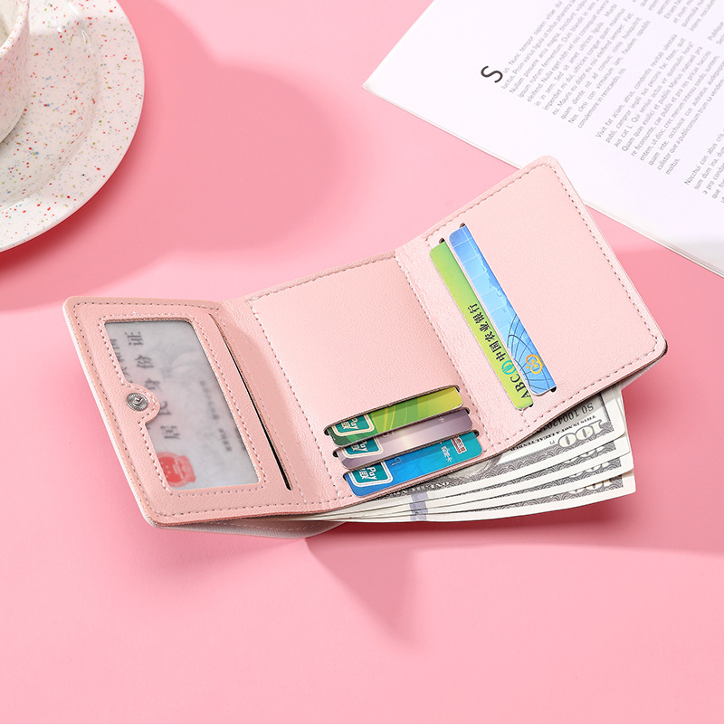 New short ins mini wallet from Ailun, anti-demagnetization for women, high appearance level for girls, cute coin purse, card case and wallet Specification drawing