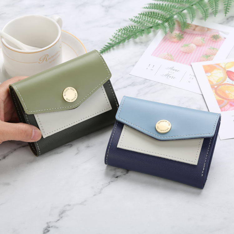 purse women 2019 New Short PU Small Purse Purse Leather Coin Purse Purse details Picture