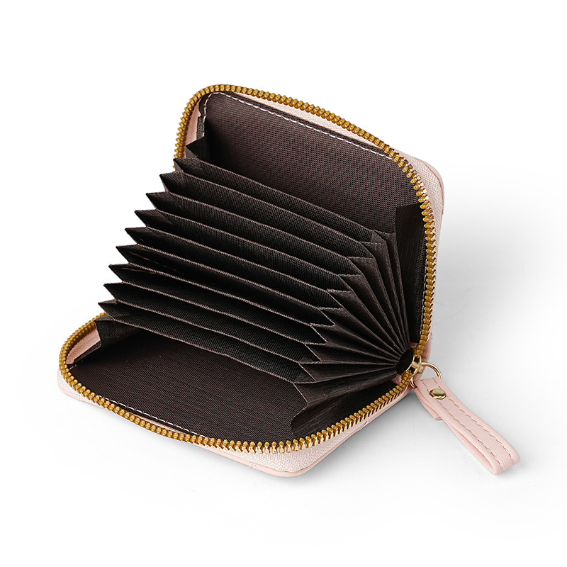 New cross-border Xiaoxiangfeng diamond-shaped ladies' organ card case with multiple card slots, student coin purse and credit card storage bag Specification drawing
