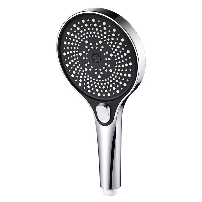 Cross-border live streaming: Four-speed pressurized water-stop showerhead, handheld shower head, shower head, cold and hot shower head set Item Picture