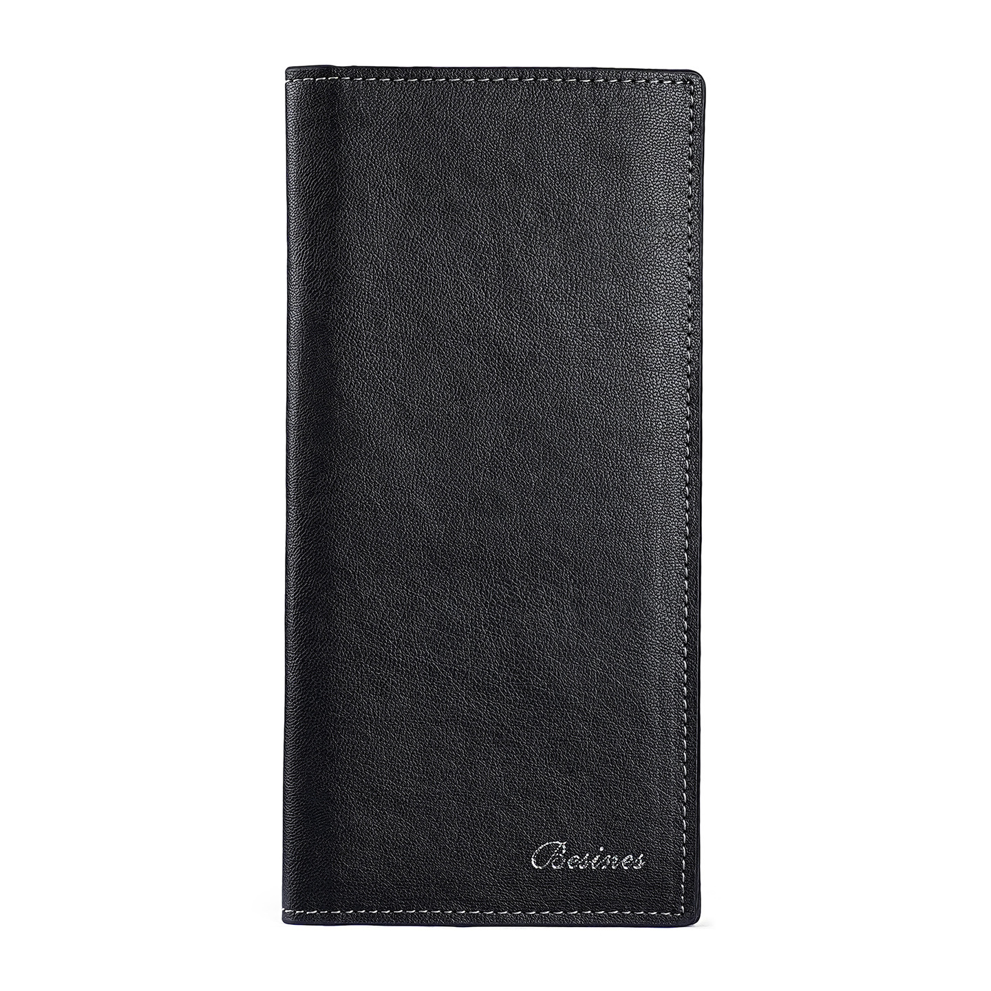 New men's long wallet, trendy student retro wallet, Japanese and Korean card bag, new personalized thin wallet for young men Item Picture