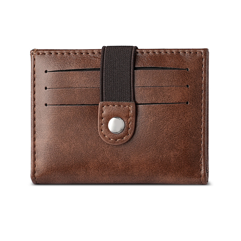 New European and American retro card bag with top layer oil wax leather driving license bag, cross-border multi-slot card holder factory wholesale Item Picture