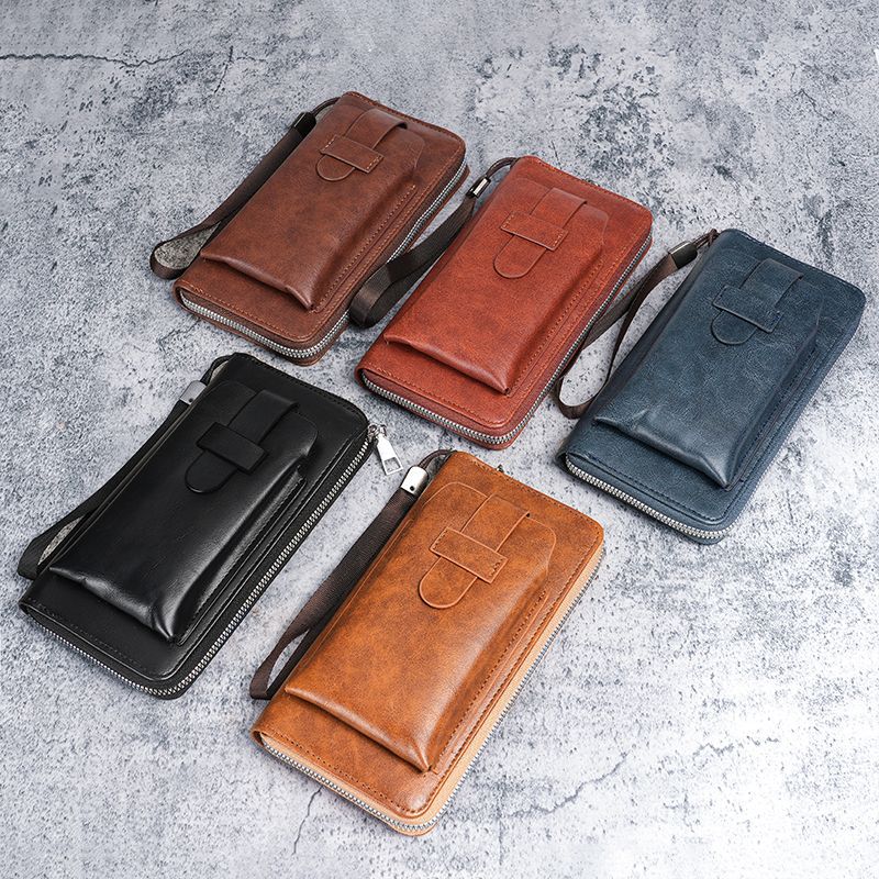 New men's wallet, multi-slot wallet, two-in-one men's business zipper, multi-functional mobile phone case original Application Scenario