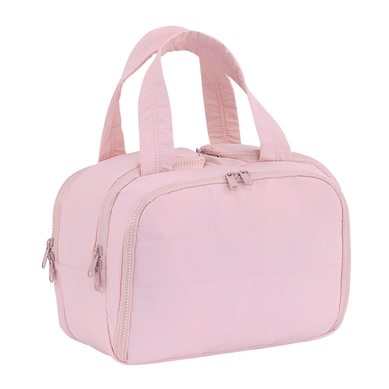Cross-border multi-functional, large-capacity, four-opening cosmetic bag, travel portable, stretchable suitcase, cosmetic storage bag Item Picture