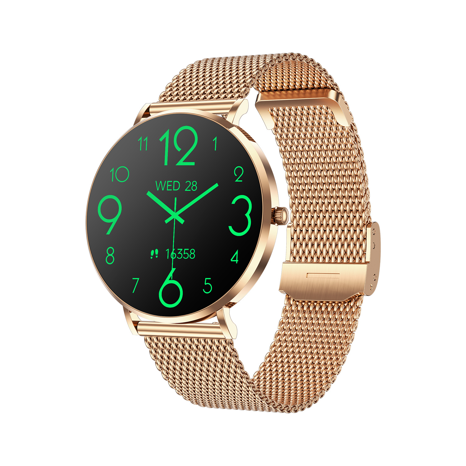 The new T8pro ultra-thin Bluetooth communication smartwatch features a 1.36AMOLED screen with a constantly lit heart rate and blood pressure for women Item Picture