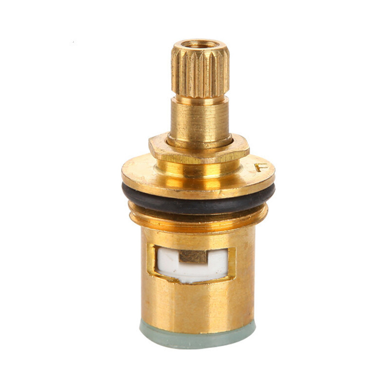 Brass quick-boiling faucet, ceramic plate triangular valve core, universal single cold and hot water stop switch valve repair parts Specification drawing