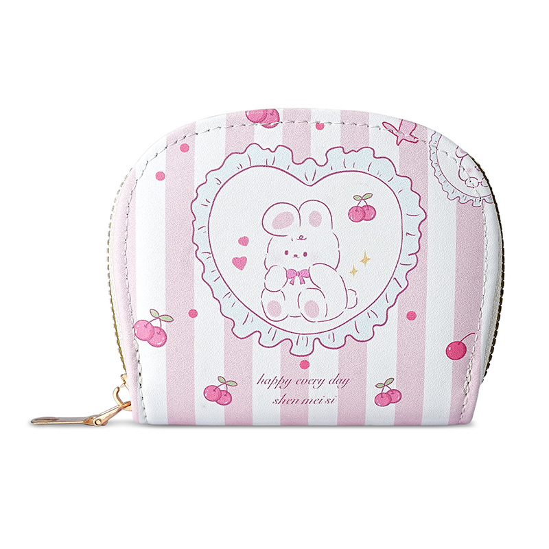 New national trend style multi-slot card case, ID card case, men's bank card storage bag, cute cartoon printed women's card case Item Picture