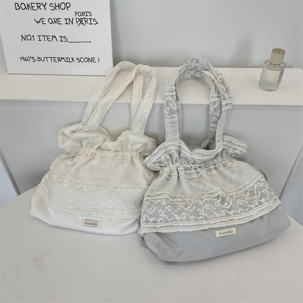 5594 Satin drawstring strap single-shoulder bag, a new summer fashion and quality single-shoulder bag with large capacity canvas Specification drawing