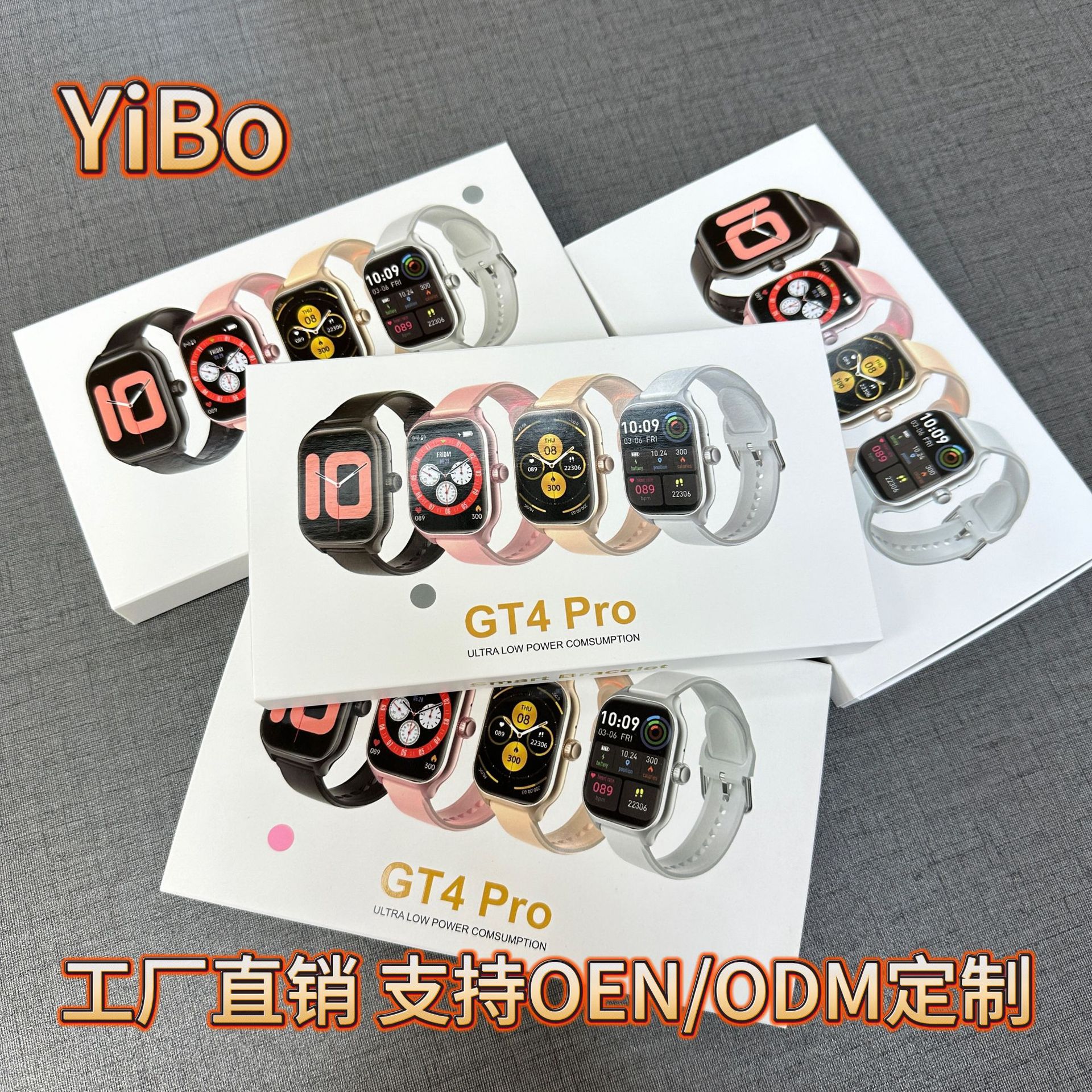 The best-selling GT4 Pro smartwatch is a cross-border new product that monitors call heart rate and blood oxygen levels. It is a dual-strap Huami model watch Application Scenario