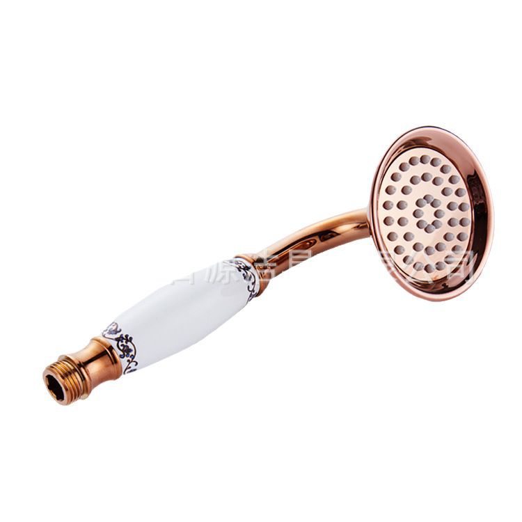 Stainless steel European rose gold hand-held showerhead, antique black antique shower head, small hand-held showerhead Item Picture