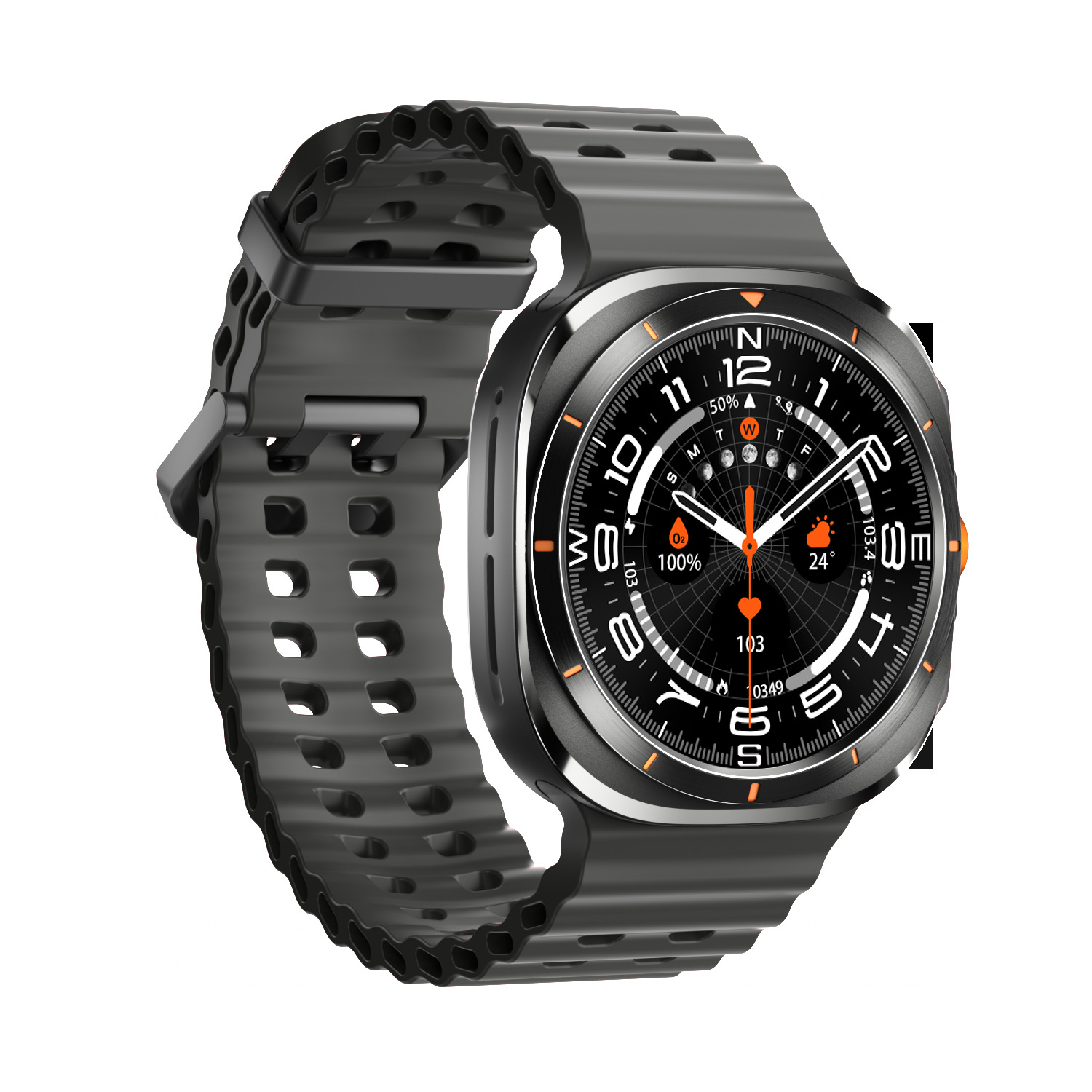 The new W7 Bluetooth call smartwatch voice assistant weather, music, heart rate, blood pressure and multi-exercise smartwatch Item Picture