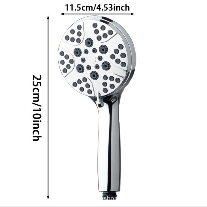 Cross-border American seven-speed dual spray gun silicone water outlet shower pressurized universal bathing handheld shower head Application Scenario