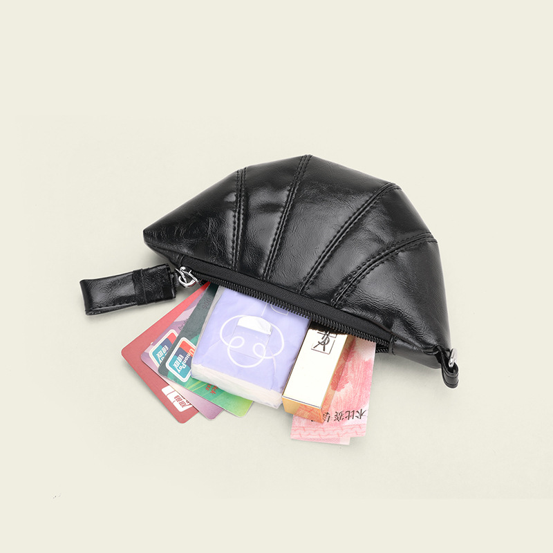 Mini croissant, pu croissant bag, mini neck croissant bag, retro and exquisite coin purse, portable Specification drawing