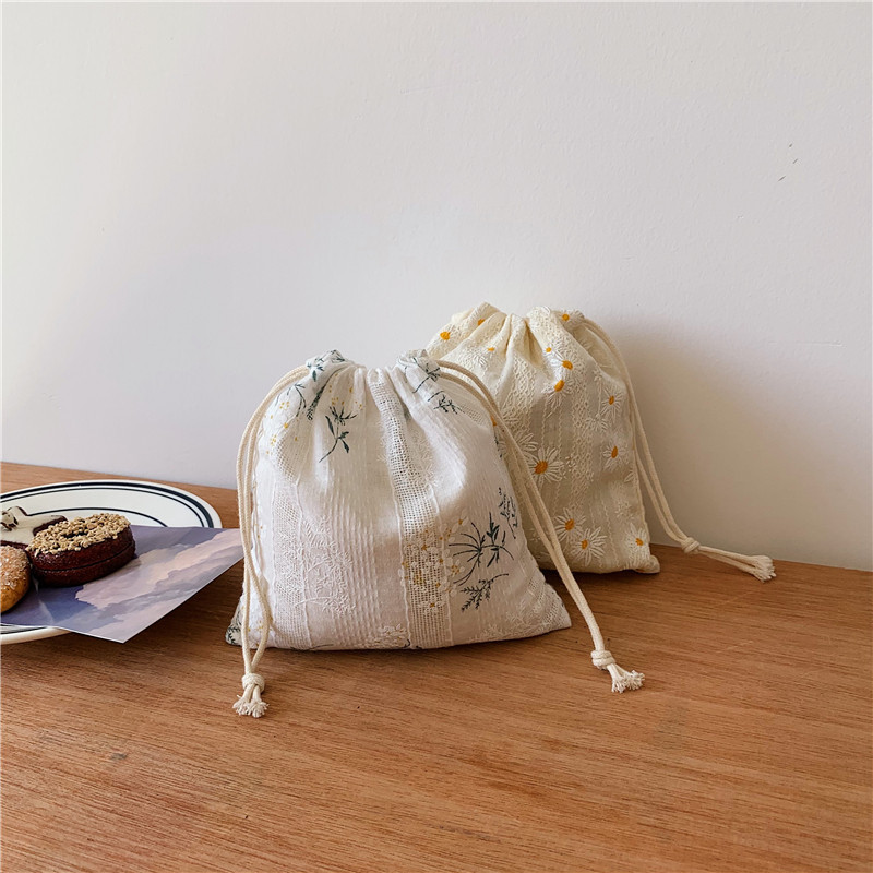 01121 Wholesale cotton bags, travel dust-proof drawstring bags, diy drawstring bags, home cotton and linen storage bags details Picture