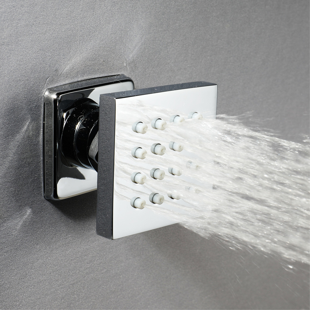 HIDEEP bathroom shower accessories: copper-plated black small side spray 2-inch wall-mounted showerhead side spray shower wall-mounted Specification drawing