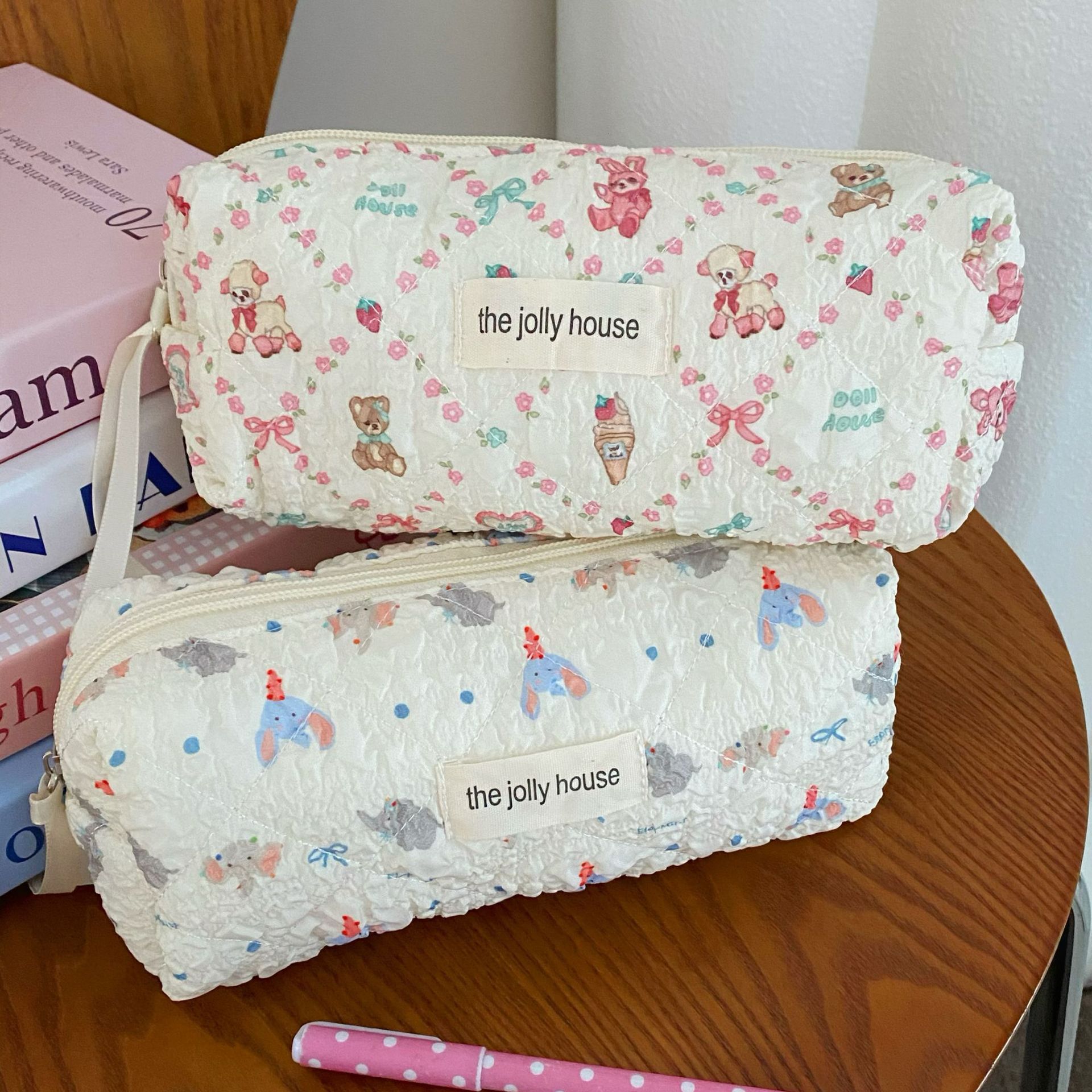 ins high appearance level pen case bubble foam new large-capacity junior high school girls' stationery bag, girls' pencil case storage bag details Picture