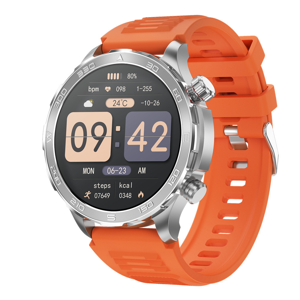 The new DK67 smartwatch for foreign trade features a 1.53-inch screen, Bluetooth communication, blood pressure, blood oxygen, sleep, compass and sports full figure