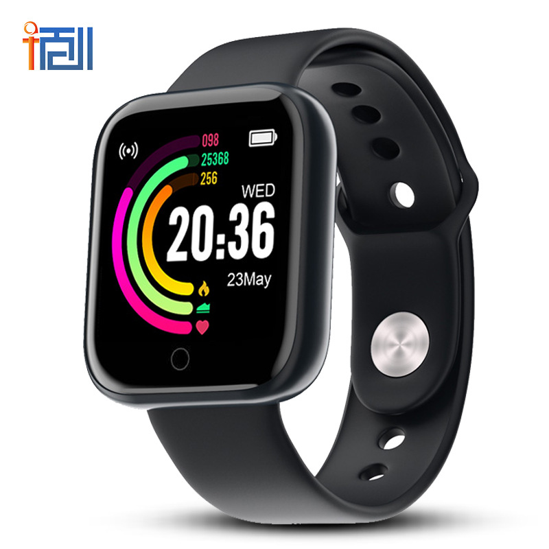 Y68 Smart Bracelet Color Screen Heart rate and blood Pressure Bluetooth step-counting Fitness bracelet Cross-border New Model D20 Smart bracelet full figure