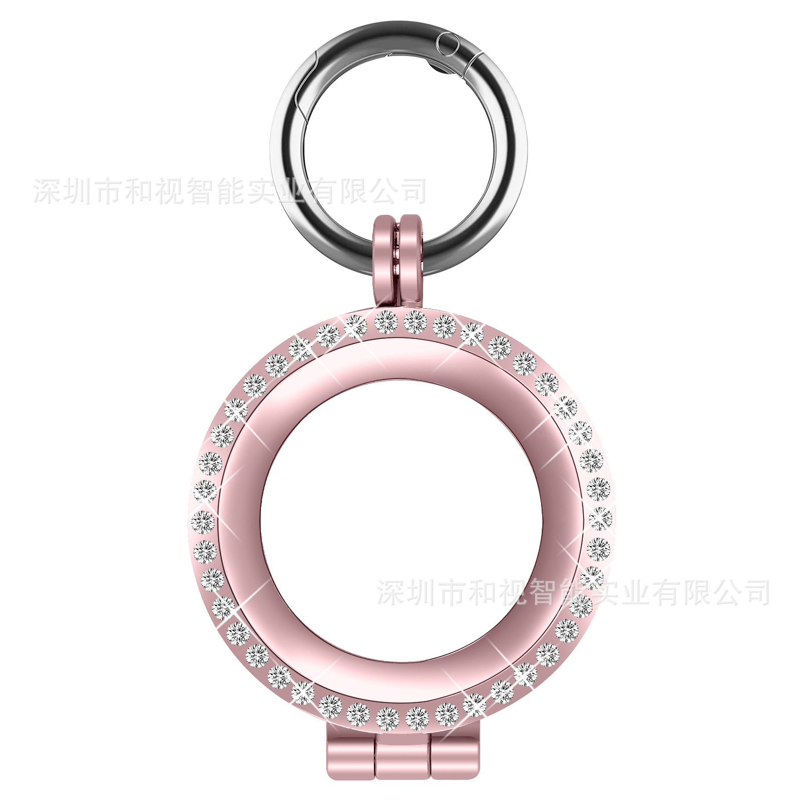 Suitable for Apple AirTag tracker case, metal case, diamond-encrusted case, alloy case details Picture