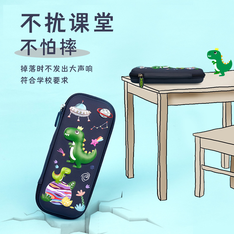 New cartoon 3d practical stationery box, male primary school student pencil case, large-capacity children's multi-functional pen case details Picture