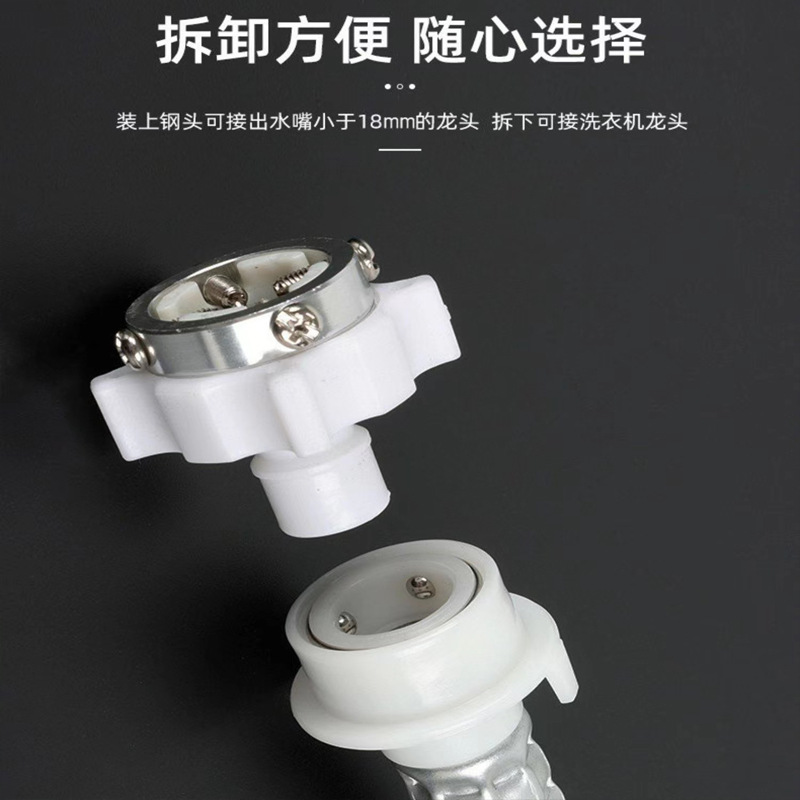 Wholesale PVC flexible hose for washing machine water inlet, 1.5m, 2m, 3m, 5m, fully automatic washing machine pipe, 6-inch water pipe Application Scenario