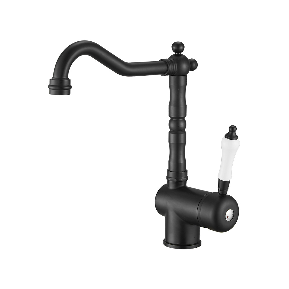 Haimingsi European-style kitchen faucet, 360-degree rotating kitchen faucet, countertop basin faucet 9087 Item Picture