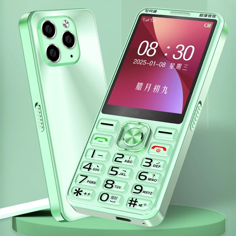 Full-network 4G mobile phone for the elderly and students with gradient technology, 5G card available, crystal keys, long standby time, 3.0 large screen Application Scenario