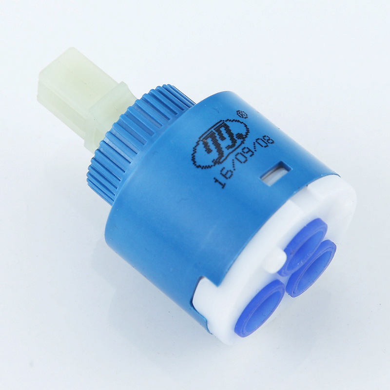 Taiwan Jiujiu valve core, hot and cold valve core, vegetable basin, washbasin and faucet accessories, 35/40MM flat foot ceramic valve core Specification drawing