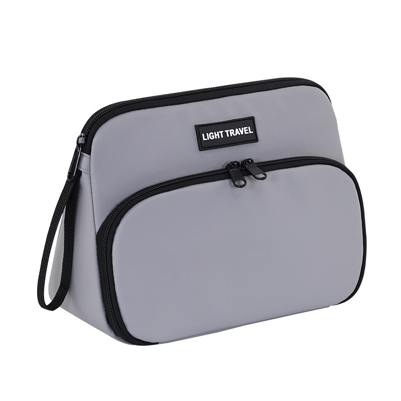 New cross-border business travel men's toiletry bag with large capacity, double-layer high-end feel, portable travel cosmetics storage bag Item Picture