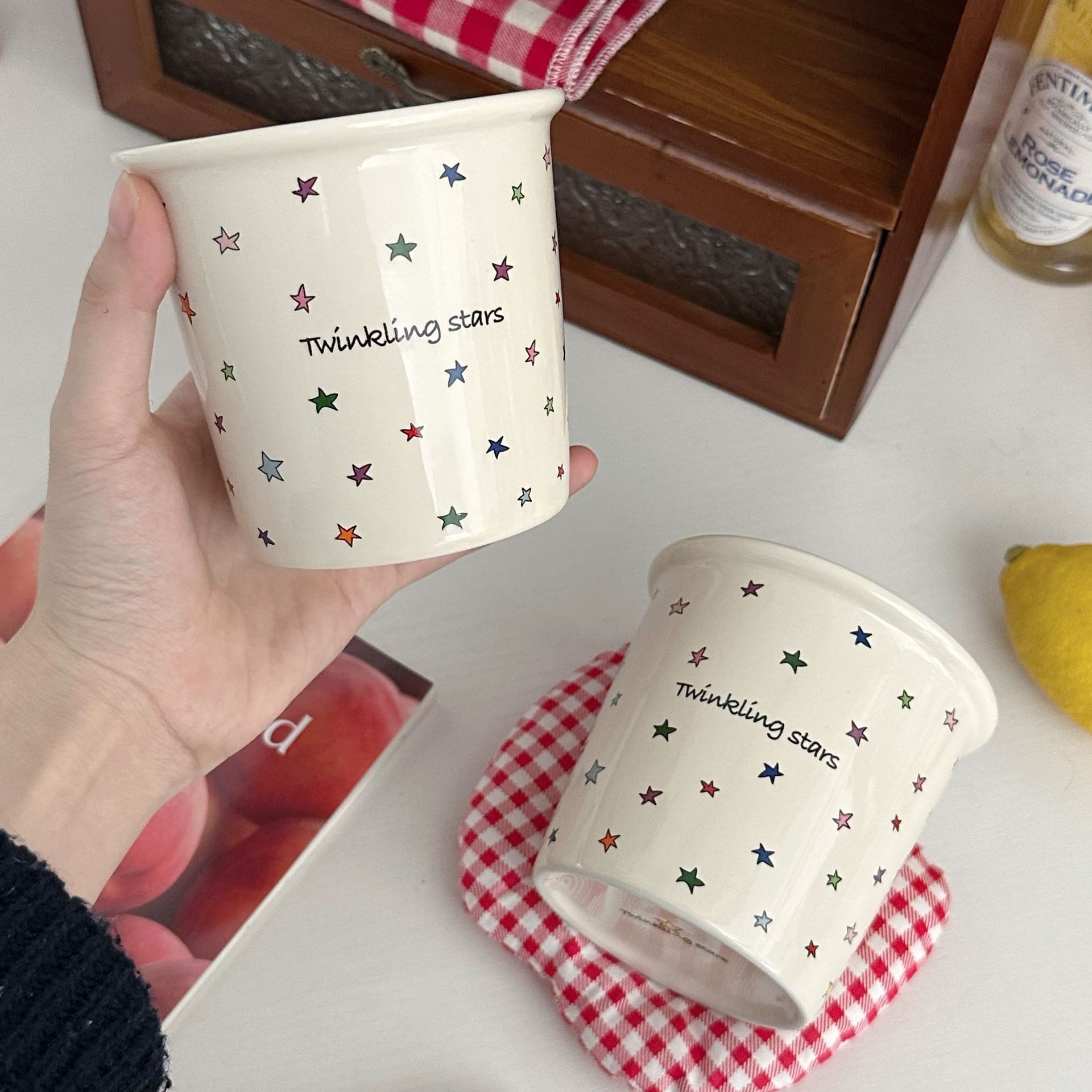ins Star Series Tableware sets: High appearance level breakfast plates, ceramic bowls, coffee and juice cups, bowls, plates and platters Application Scenario