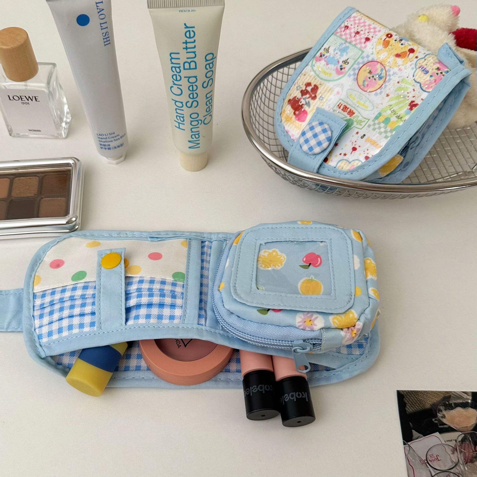 Mini coin purse, dopamine children's coin purse, multi-layer card bag, mini coin purse, small bag to carry around Specification drawing