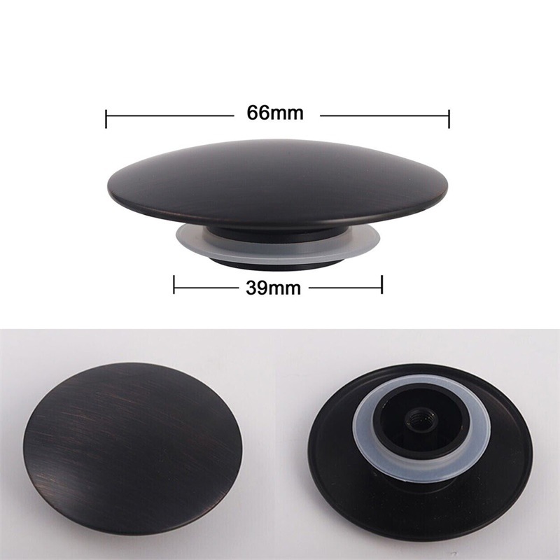 Cross-border all-copper bouncing and pressing type drain, mushroom head panel water seal cover, movement lifting water seal plug full figure