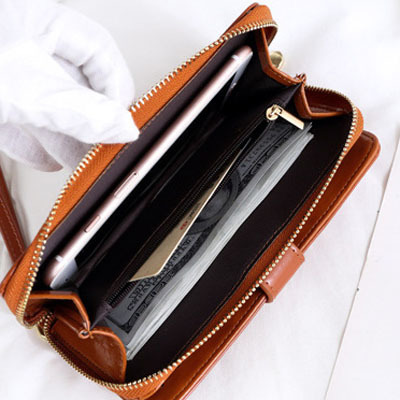 The new type of wallet for women, long zipper buckle, large capacity, multi-slot wallet, card case, all-in-one bag and clutch are selling well Specification drawing