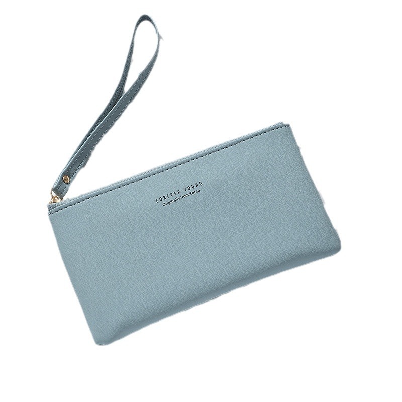 New long women's wallet, cross-border coin purse from Japan and South Korea, women's high-end solid color zipper clutch wholesale Item Picture