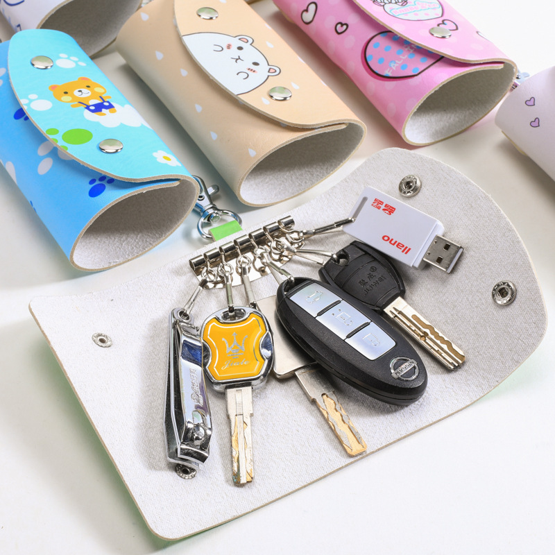 Wholesale of fresh and clean key cases, bank, enterprise and shopping mall gifts, cartoon keychain gifts, advertising Specification drawing