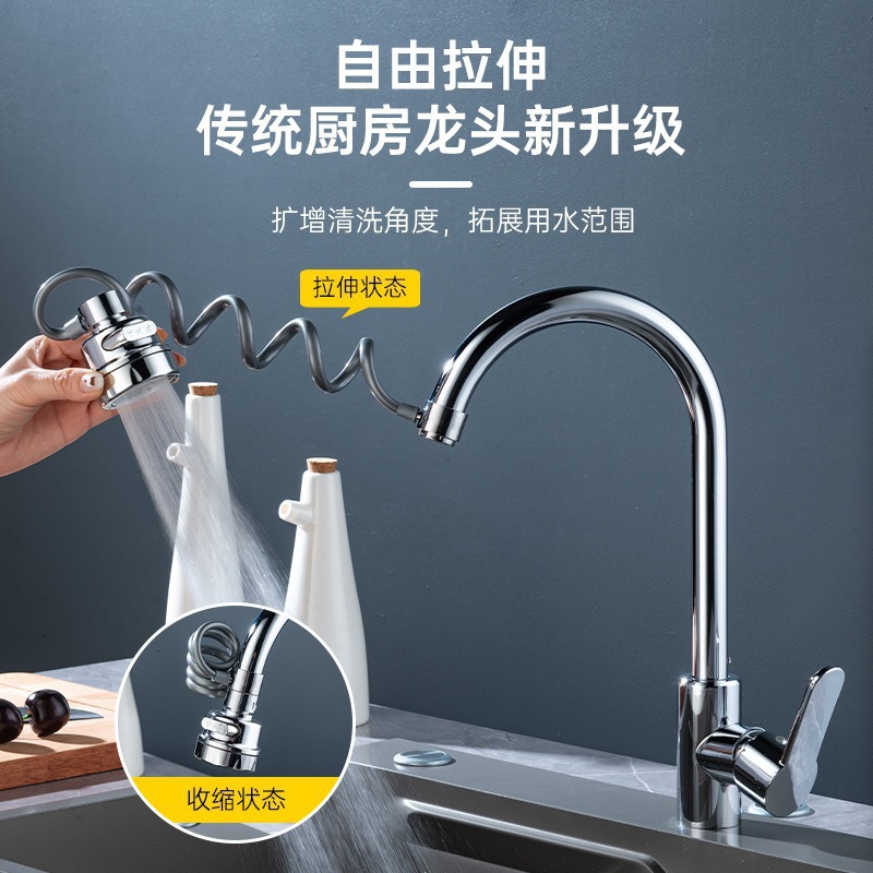 Cross-border universal extension faucet, water outlet foaming device, washbasin joint, anti-splash magic tool, universal Specification drawing