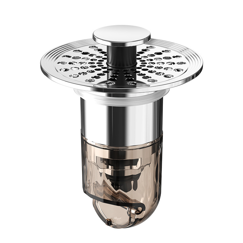 Press-type washbasin leak-proof plug, bouncing core, hair filter, leak-screen, washbasin, drainage pipe, anti-odor wonder Item Picture