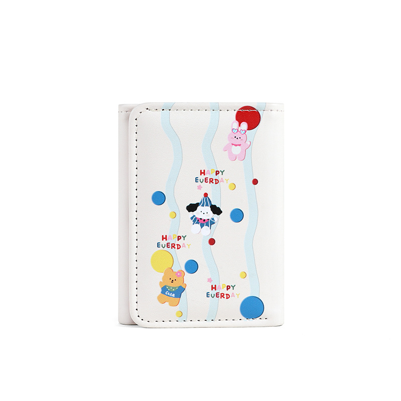 The new mini and cute card case features a large-capacity cartoon 30% discount wallet, anti-theft card, is compact and portable with multiple card slots and a high level of appearance Item Picture