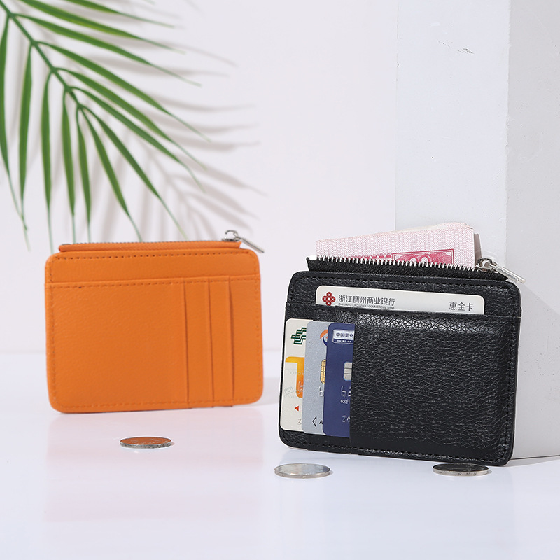 2021 New Korean version men's card holder, women's card case, coin purse, gift, company LOGO wallet in stock Specification drawing