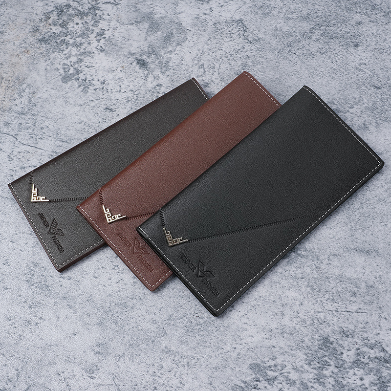 New men's wallet, long men's wallet, vertical thin youth soft wallet, multi-slot large capacity, fashionable suit bag Application Scenario