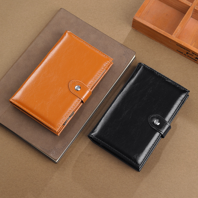The new Ailun foreign trade simple, fashionable and high-end long women's wallet in an ins minimalist style for passport holders and documents details Picture