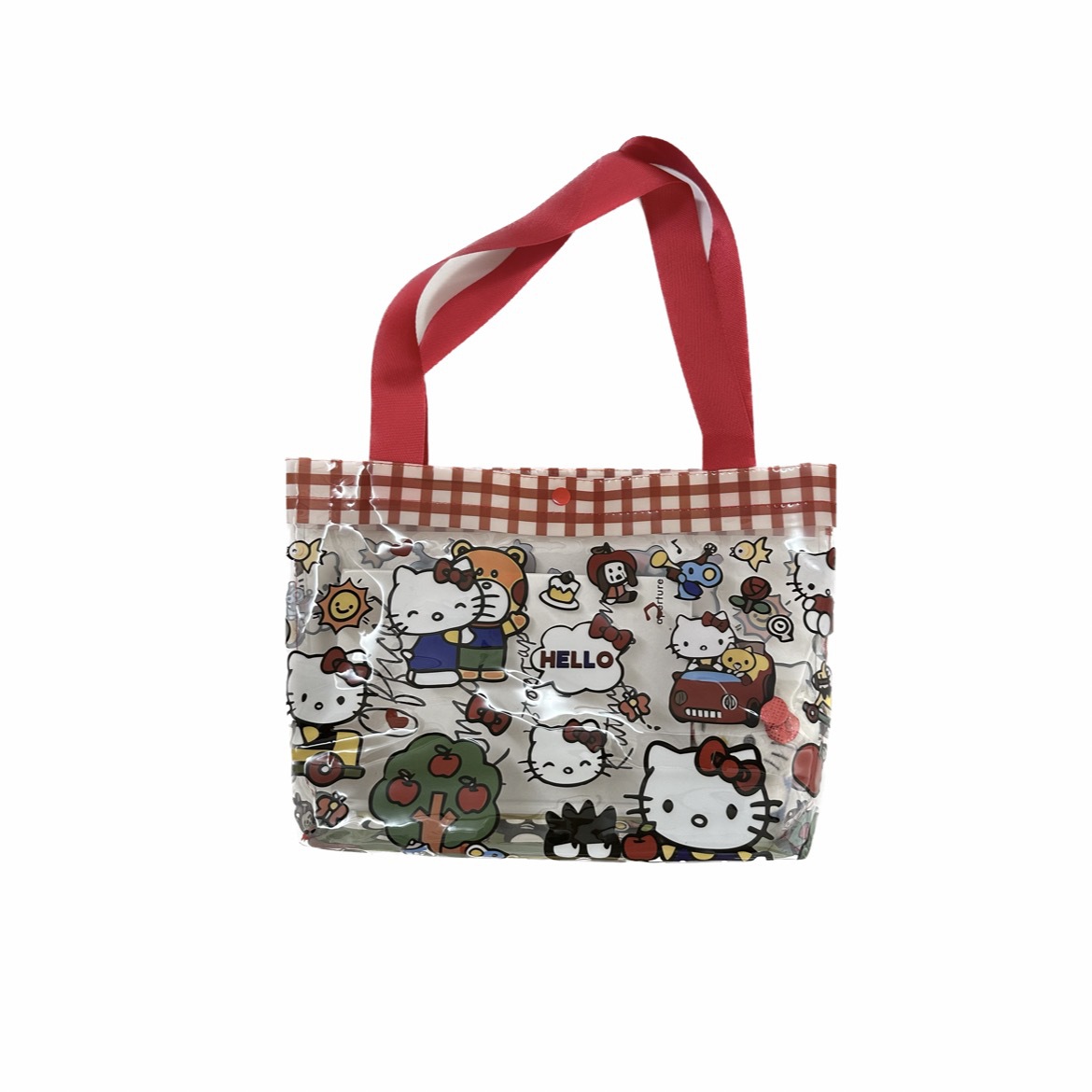 Cartoon PVC handbag, transparent travel, portable large-capacity single-shoulder bag, waterproof handbag for bathing and swimming Item Picture