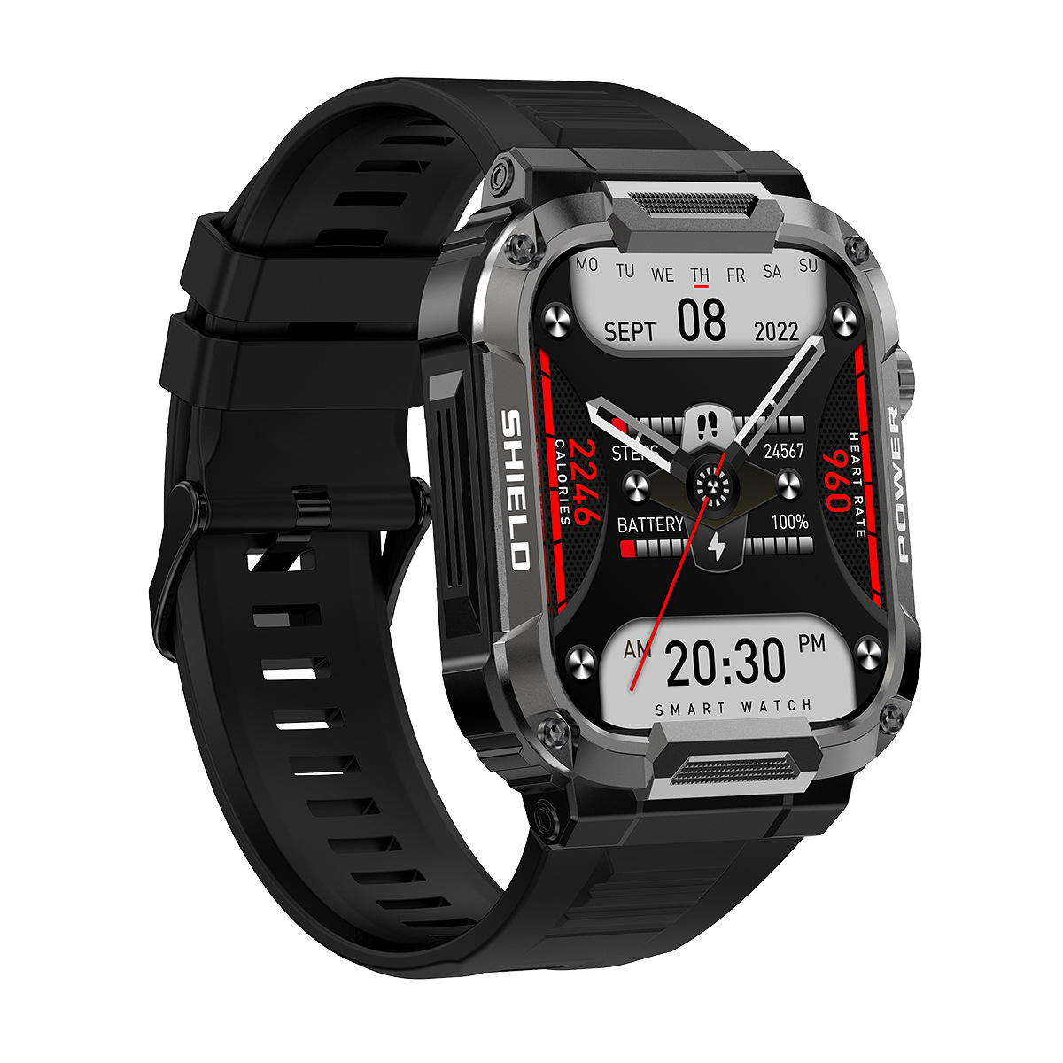 The new S6 model features a 2.01-inch large-screen Bluetooth call smartwatch, heart rate, blood oxygen, body temperature, IP68 water resistance, and is compatible with MK66 Application Scenario