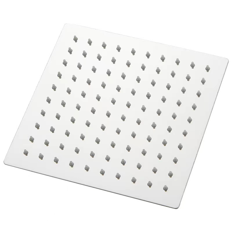 Cross-border foreign trade 304 stainless steel showerhead, pressurized dome, square top, top spray 201 showerhead, shower head first batch Item Picture