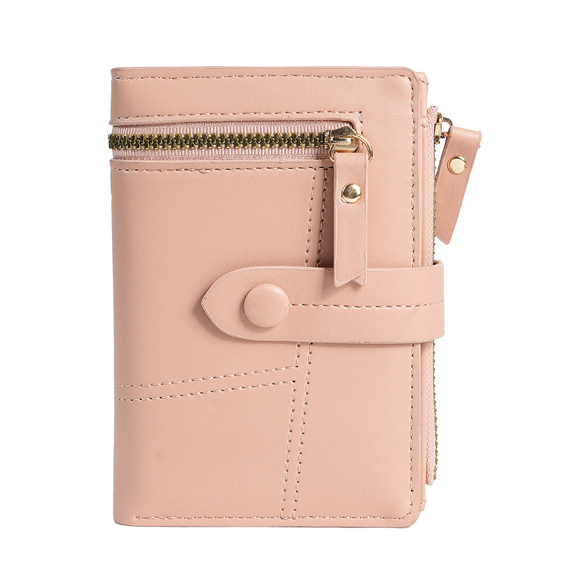 2023 New women's wallet, short PU leather zipper coin purse, 30% off. In stock for wholesale Item Picture
