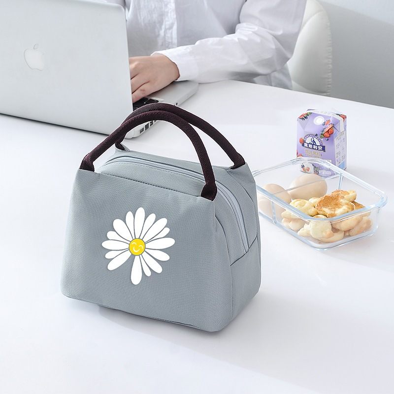 Cross-border Little Daisy student lunch box bag, Cartoon aluminum foil insulated bag, picnic bag, Children's lunch box bag, ice pack details Picture