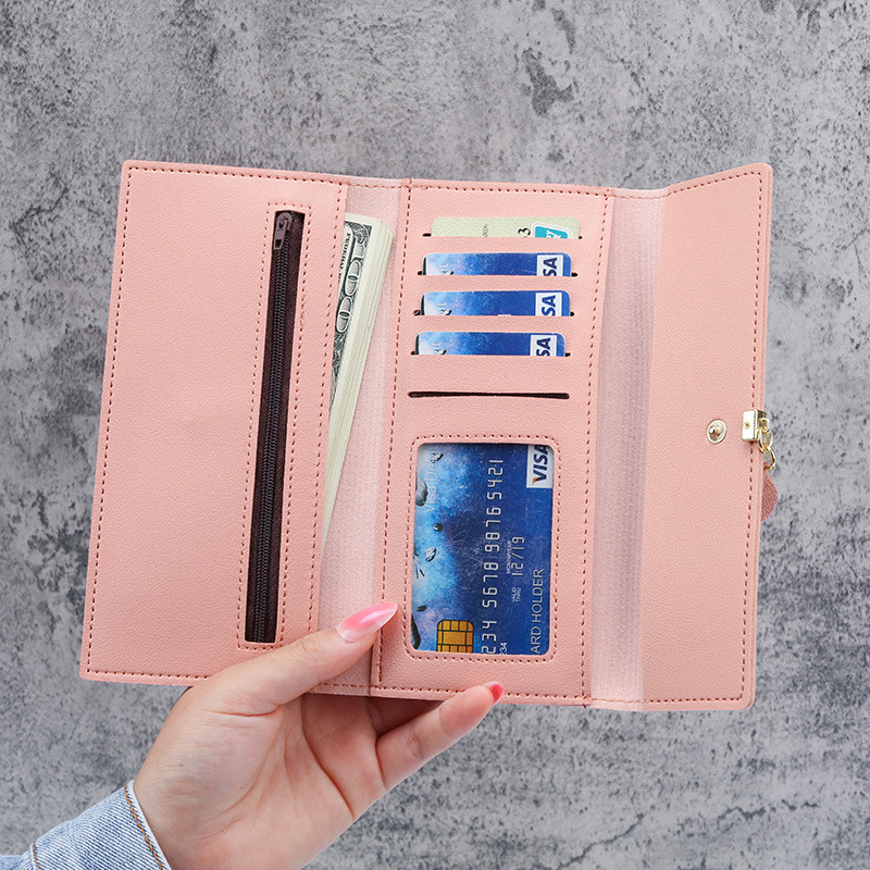 Factory direct sales 2021 Bestsellers: Leaf Wallet, Multi-functional 30% off ID Bag, large-capacity clutch, fashionable for women Application Scenario