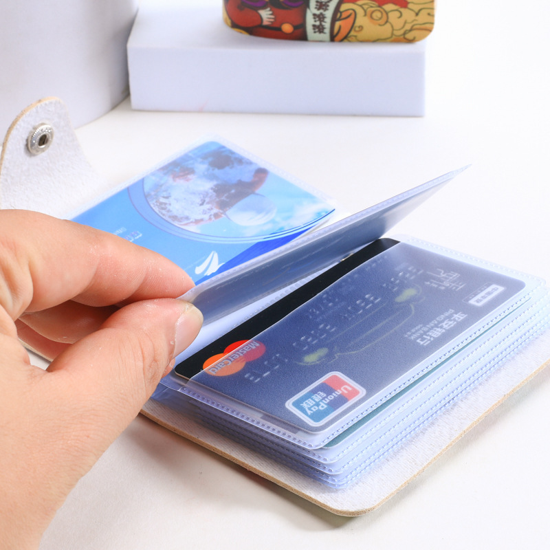 Wholesale of cartoon card cases, creative color card cases, multi-slot full-color advertisements in stock details Picture